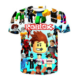 Game Roblox T-shirts Sports Summer Top Tees Unisex for Kids & Adults
