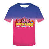 Game Roblox T-shirts Sports Summer Top Tees Unisex for Kids & Adults