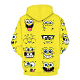 SpongeBob SquarePants Hoodie 3D All Over Print Pullover Sweatshirt