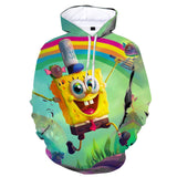 Sponge Bob Square Pants Hoodie 3D All Over Print Boys Girls Sweatshirt