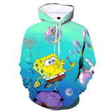Sponge Bob Square Pants Hoodie 3D All Over Print Boys Girls Sweatshirt