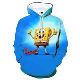 Sponge Bob Square Pants Hoodie 3D All Over Print Boys Girls Sweatshirt