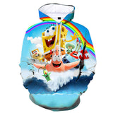 Sponge Bob Square Pants Hoodie 3D All Over Print Boys Girls Sweatshirt
