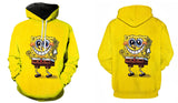 Sponge Bob Square Pants Hoodie 3D All Over Print Boys Girls Sweatshirt