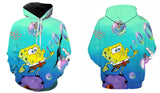 Sponge Bob Square Pants Hoodie 3D All Over Print Boys Girls Sweatshirt