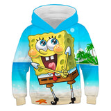 Sponge Bob Square Pants Hoodie 3D All Over Print Boys Girls Sweatshirt