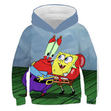 Sponge Bob Square Pants Hoodie 3D All Over Print Boys Girls Sweatshirt