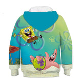 Sponge Bob Square Pants Hoodie 3D All Over Print Boys Girls Sweatshirt