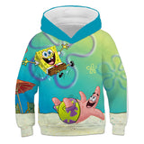 Sponge Bob Square Pants Hoodie 3D All Over Print Boys Girls Sweatshirt