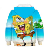 Sponge Bob Square Pants Hoodie 3D All Over Print Boys Girls Sweatshirt