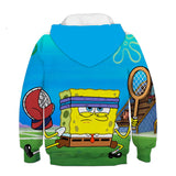 Sponge Bob Square Pants Hoodie 3D All Over Print Boys Girls Sweatshirt