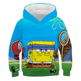 Sponge Bob Square Pants Hoodie 3D All Over Print Boys Girls Sweatshirt