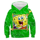 SpongeBob SquarePants Hoodie 3D All Over Print Pullover Sweatshirt