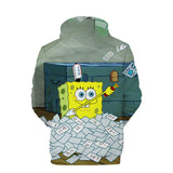 SpongeBob SquarePants Hoodie 3D All Over Print Pullover Sweatshirt