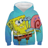 SpongeBob SquarePants Hoodie 3D All Over Print Pullover Sweatshirt