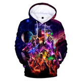 The Avengers All Super Heros Marvel Hoodies 3D Print Pullover Sweatshirt