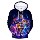 The Avengers All Super Heros Marvel Hoodies 3D Print Pullover Sweatshirt