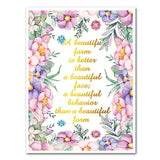 Flower Motivation Wall Poster Canvas Art Prints Painting Decor