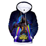 Unisex Fortnite Dark Voyager Hoodie 3D Print Drawstring Jumper Clothes