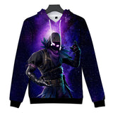 Fortnite Hoodie The Raven Unisex 3D Color Printing Pullover Sweatshirts