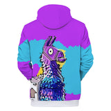 Unisex 3D Fortnite Llama Long Sleeve Hoodie for Kids Youth Adult