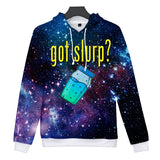 Unisex Fortnite Got Slurp Juice Starry Hoodie for Kids Youth Adult