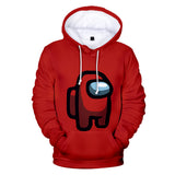 Among Us Game Hoodie 3D Print Long Sleeve Hoody Jumper Unisex for Kids and Adults