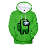 Among Us Game Hoodie 3D Print Long Sleeve Hoody Jumper Unisex for Kids and Adults