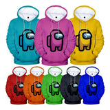 Among Us Game Hoodie 3D Print Long Sleeve Hoody Jumper Unisex for Kids and Adults