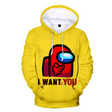 Among Us Game Hoodie 3D Print Long Sleeve Hoody Jumper Unisex for Kids and Adults
