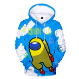 Among Us Game Hoodie 3D Print Long Sleeve Hoody Jumper Unisex for Kids and Adults
