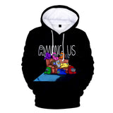 Among Us Game Hoodie 3D Print Long Sleeve Hoody Jumper Unisex for Kids and Adults