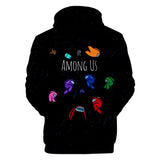 Among Us Game Hoodie 3D Print Long Sleeve Hoody Jumper Unisex for Kids and Adults