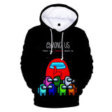 Among Us Game Hoodie 3D Print Long Sleeve Hoody Jumper Unisex for Kids and Adults
