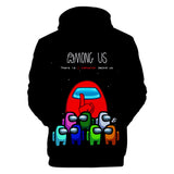 Among Us Game Hoodie 3D Print Long Sleeve Hoody Jumper Unisex for Kids and Adults