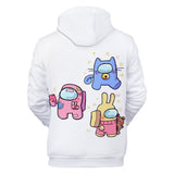 Among Us Game Hoodie 3D Print Long Sleeve Hoody Jumper Unisex for Kids and Adults