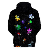 Among Us Game Hoodie 3D Print Long Sleeve Hoody Jumper Unisex for Kids and Adults