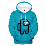 Among Us Game Hoodie 3D Print Long Sleeve Hoody Jumper Unisex for Kids and Adults