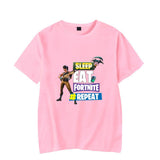 Hot Game Sleep Eat Fortnite Repeat Short Sleeve T Shirts