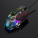 Wired Gaming Mouse 3200DPI Color LED Backlit Optical Computer Mouse