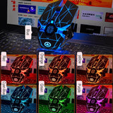 Wired Gaming Mouse 3200DPI Color LED Backlit Optical Computer Mouse