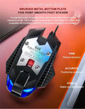 G10 Wired 7 Keys Mechanical Mouse 7200DPI RGB Backlight Computer Gaming Mice