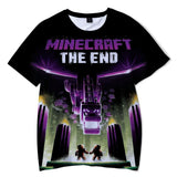 Minecraft 3D All Print Casual T-Shirts Unisex for Adults & Kids
