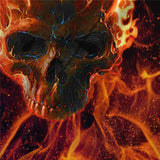 3D Graphic Prints Skull Flame Design Men's T-Shirt Short Sleeve Tops