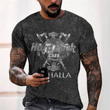 3D Graphic Prints Hard Rock Design Men's T-Shirt Short Sleeve Tops