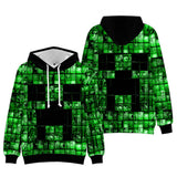 Minecraft Hoodie 3D All Print Sweatshirt Clothing Unisex for Kids & Adult