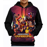 Minecraft Hoodie 3D All Print Sweatshirt Clothing Unisex for Kids & Adult