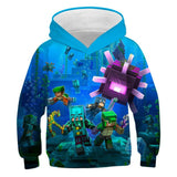 Minecraft Hoodie 3D All Print Sweatshirt Clothing Unisex for Kids & Adult