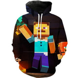 Minecraft Hoodie 3D All Print Sweatshirt Clothing Unisex for Kids & Adult