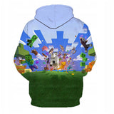 Minecraft Hoodie 3D All Print Sweatshirt Clothing Unisex for Kids & Adult